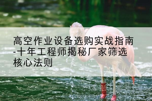 林西剪叉式升降机厂家-高空作业设备选购实战指南-十年工程师揭秘厂家筛选核心法则