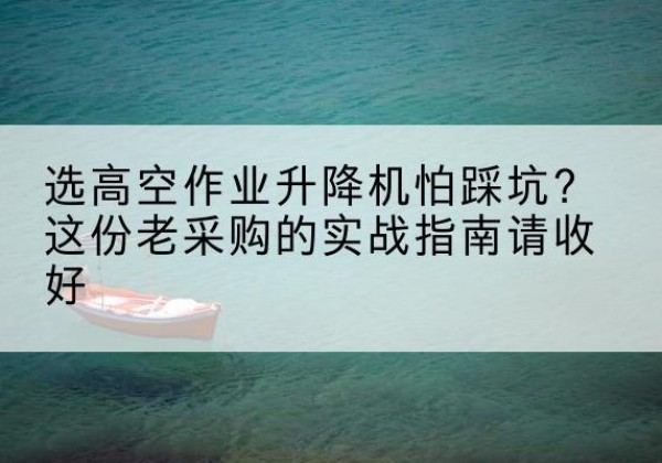 林西高空作业升降机厂家推荐-选高空作业升降机怕踩坑？这份老采购的实战指南请收好